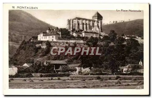 Cartes postales Montauban La place nationale