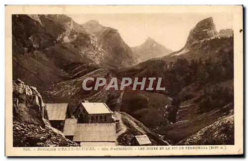 Ansichtskarte AK Environs d&#39Eaux Bonnes Col d&#39aubisque Les murs et le pic de Penemedaa