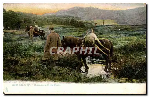 Cartes postales Deer stalking Returning with the Spoils Chasse au cerf Hunting
