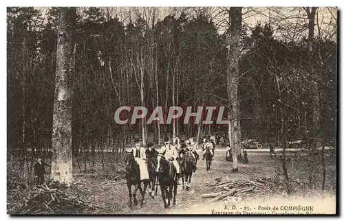 Ansichtskarte AK Foret de Compiegne Chasse Hunting