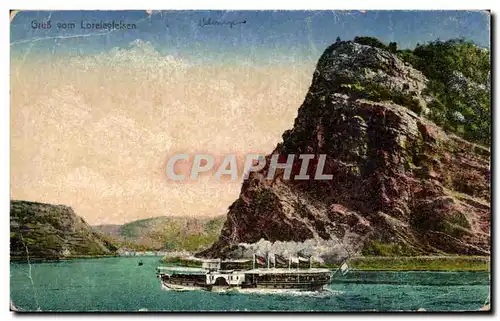 Cartes postales Gruss vom Loreleyfelsen