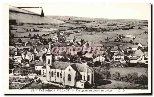 VAldahon Village Cartes postales Vue generale prise en avion