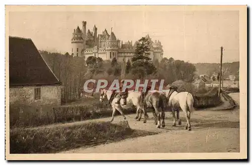 Cartes postales Chateau de pierrefonds Cheval Horse