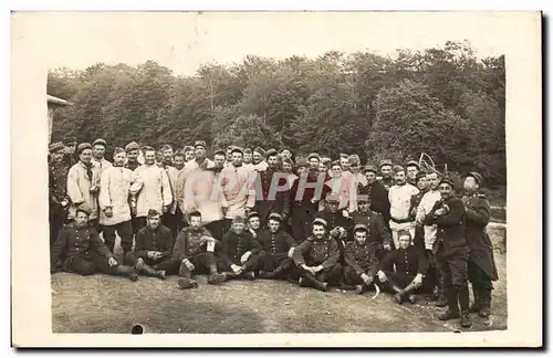 CARTE PHOTO Ansichtskarte AK Militaria Regiment La Courtine