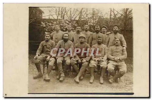 CARTE PHOTO Militaria Poilus