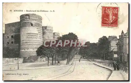 Angers Cartes postales Boulevard du chateau