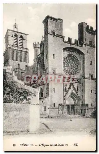 Cartes postales Beziers L'eglise Saint Nazaire