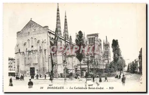 Cartes postales Bordeaux La cathedrale Saint Andre