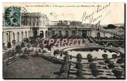 Ansichtskarte AK Parc de Versailles L&#39Orangerie construite par Mansart