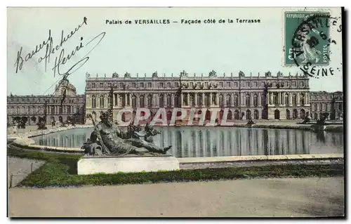 Ansichtskarte AK Palais de Versailles Facade cote de la terrasse