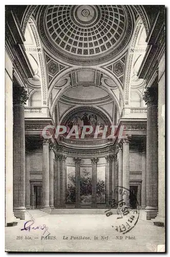 Cartes postales Paris Le Pantheon La nef