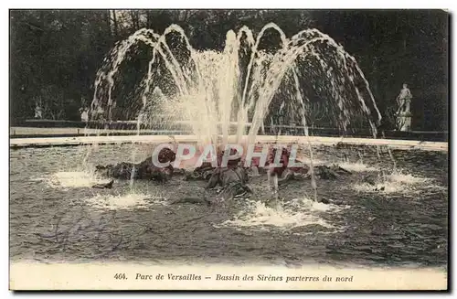 Ansichtskarte AK Parc de Versailles Bassin des sirenes parterres du nord