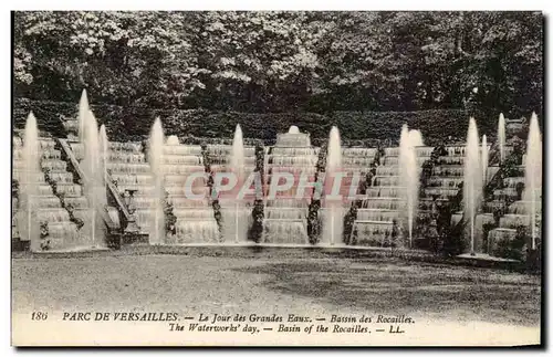 Ansichtskarte AK Parc de Versailles Le jour des grandes eaux Bassin des Rocailles