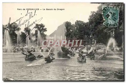 Ansichtskarte AK Parc de Versailles Le bassin du Dragon