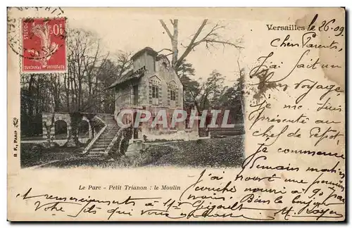 Cartes postales Versailles Le parc Petit Trianon Le moulin