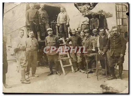 CARTE PHOTO Militaria Regiment