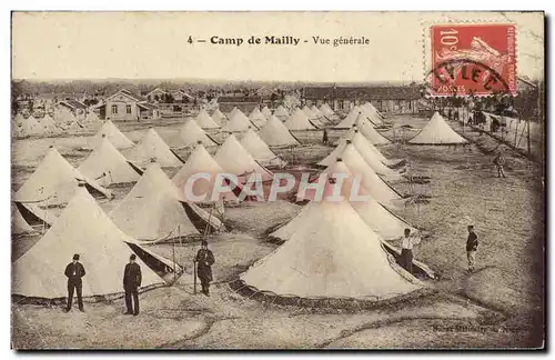 Cartes postales Militaria Camp de Mailly Vue generale