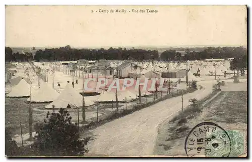 Ansichtskarte AK Militaria Camp de Mailly Vue des tentes