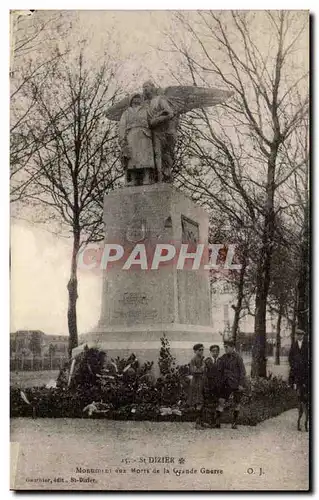 Cartes postales St Dizier Monument aux morts de la grande guerre