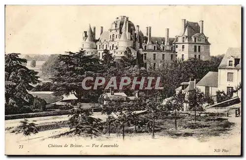 Cartes postales Chateau de Brissac Vue d&#39ensemble