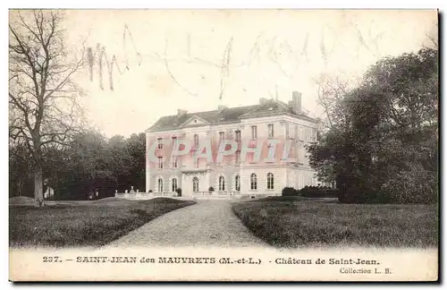 Ansichtskarte AK Saint Jean des Mauvrets Chateau de Saint Jean