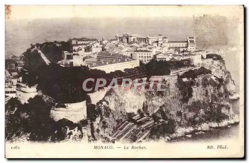 Cartes postales Monaco le rocher