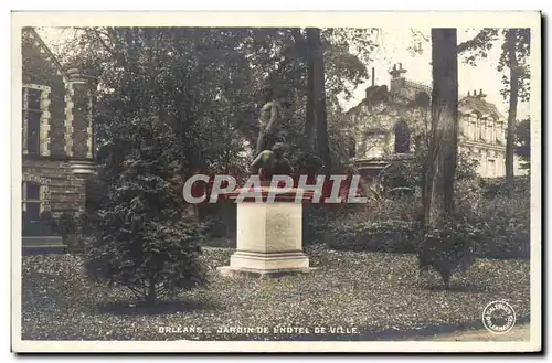 Cartes postales Orleans Hotel de ville Jardin