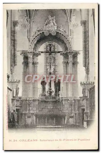 Cartes postales Orleans Interieur de St pierre le Puellier