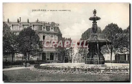 Cartes postales Orleans Place Gambetta Hotel St Aignan