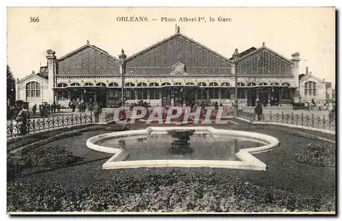 Cartes postales Orleans Place Albert 1er La gare