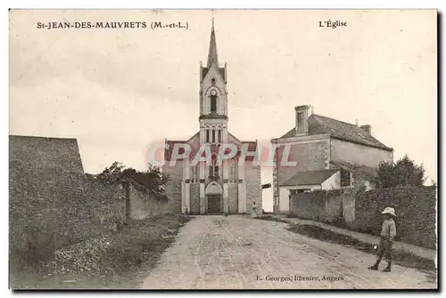 Saint Jean des Mauvrets Ansichtskarte AK L&#39eglise