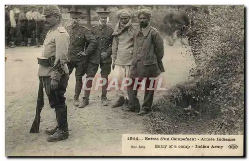 Ansichtskarte AK Entree d&#39un campement Armee indienne Militaria La Bondonniere