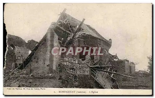 Cartes postales Rubescourt L&#39eglise