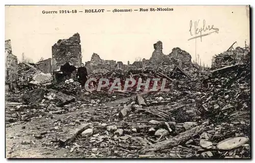 Cartes postales Rollot Rue St nicolas