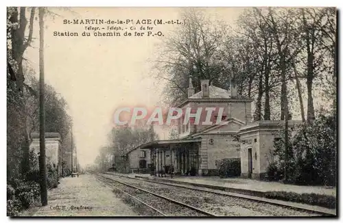 Cartes postales St Martin de la Place Station du chemin de fer