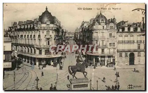 Orleans Cartes postales place du Martroi