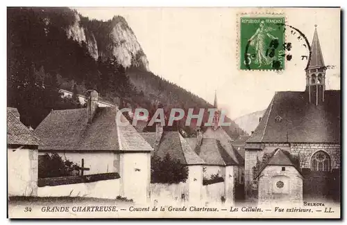 Cartes postales Grande Chartreuse Couvent Les cellules Vue exterieure