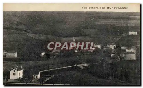 Cartes postales Vue generale de Montfalcon