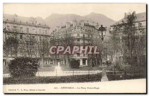 Cartes postales Grenoble La place victor Hugo