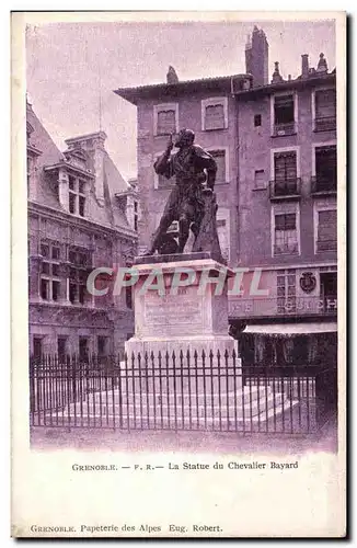 Ansichtskarte AK Grenoble la statue du chevalier Bayard