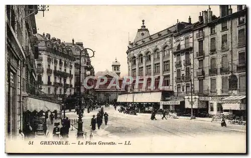 Cartes postales Grenoble la place Grenette