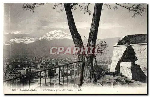 Cartes postales Grenoble Vue generale prise des forts