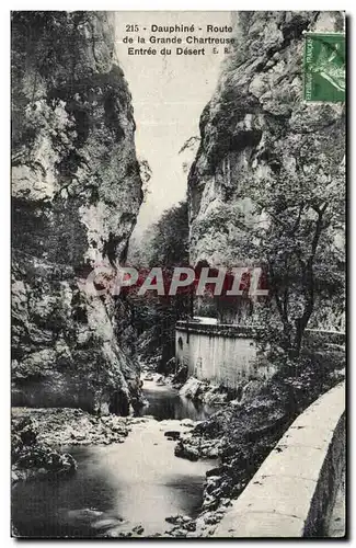 Cartes postales La grande Chartreuse Dauphine Route