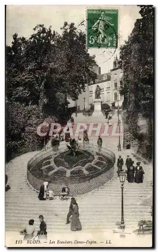 Cartes postales Blois Les escaliers Denis papin