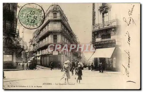 Cartes postales Angers Le quartier central