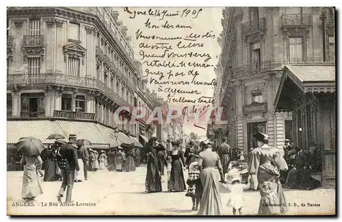 Cartes postales Angers La rue Alsace Lorraine