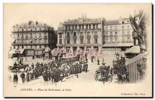 Cartes postales Angers Place du ralliement La poste