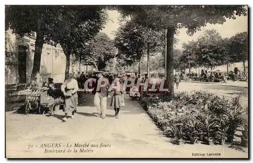 Ansichtskarte AK Angers Le marche aux fleurs Boulevard de la mairie TOP