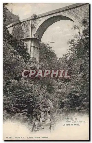 Cartes postales Dauphine Route de la grande chartreuse Le pont St Bruno