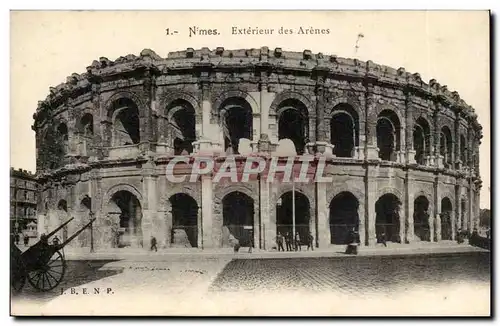 Cartes postales Nimes Exterieur des arenes